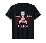 Divertente Dracula & Vampire Human Blood Spice Latte Drink Maglietta