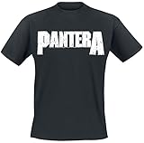 Pantera Logo Uomo T-Shirt Nero L 100% Cotone Regular