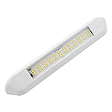 Dream Lighting LED Esterno 12v per Veranda del Camper Caravane IP66 Lampada da Parete a Triangolo Alluminio Verniciato Bianco