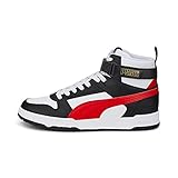 PUMA Rbd Game, Sneaker Unisex - Adulto, Puma White High Risk Red Puma Black Puma Team Gold, 42 EU