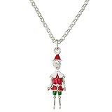 Collana con ciondolo a forma di PINOCCHIO in ARGENTO 925 con smalto