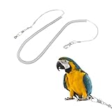 Corda di Volo del Pappagallo, 6M Anti-morso Cavigliera per Uccelli Domestici Imbracatura Regolabile per Pappagallo Fede per Pappagalli, Piccoli animali Domestici(8,5MM+6M)