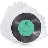 POJSIO 100 Pz. 12 Pollici Buste Vinili 33 Giri Interne Antistatiche, Buste Interne LP 33 Giri Custodia, Buste Interne Antistatiche Dischi Vinile 33 Giri, Buste Vinile 33 Giri Cover Copri Protezione