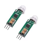 ARCELI 2 PCS Mini rivelatore di movimento umano a infrarossi PIR per Arduino