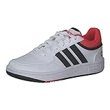 adidas Hoops Shoes, Sneakers Unisex - Bambini e ragazzi, Cloud White Core Black Bright Red, 38 EU