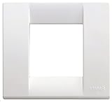 Vimar Serie Idea – Placca Classica 1 – 2 modulo plastico bianco lucido