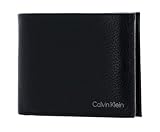 Calvin Klein Portafoglio Uomo Warmth Trifold 10 CC Coin Large Piccolo, Nero (Ck Black), Taglia Unica