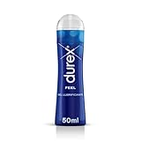 Durex Feel, Lubrificante Sessuale Intimo, Gel Lubrificante a Base d Acqua Adatto per Rapporti Intimi e Secchezza Vaginale, 50 ml