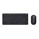 Trust Lyra Set Tastiera e Mouse Wireless Bluetooth, Layout Italiano QWERTY, 84% Plastica Riciclata, Tastiera Ricaricabile Multidispositivo per Laptop, PC, Mac, Tablet, iPad, Android, iOS – Nero