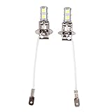 foco blanco h3 + AUTO 2x H3 5050 Bianco 9 SMD LED Xenon DC12V Auto Fendinebbia Lampada Automobile LED Lampadine 6500K h3 lampadina led lampadina auto led fendinebbia h3