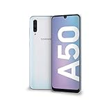 Samsung Galaxy A50 2019 Smartphone, Display 6.4" 128 GB Espandibili, Dual Sim, Bianco [Versione Italiana] (Ricondizionato)