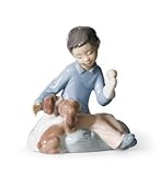 Lladro Crescono Insieme Boy & Dog