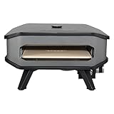 Cozze Forno per Pizza da Esterno con Pietra Cordierite | Pizze fino a Ø34 cm in 2 Minuti | Termometro Integrato | Alimentato a Gas | Ideale per Terrazzo e Campeggio