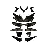 One by Camamoto Kit Set Carene Complete plastiche Compatibile con (cod 77380011in ABS 13 Pezzi Colore Nero Lucido Compatibile con Yamaha t-Max 500 Anno 2008-2009-2010-2011)