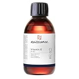 Naissance Olio di Vitamina E Naturale 225ml - Idratante e Rigenerante - per Aromaterapia, Cura della Pelle e dei Capelli, Formulazioni Cosmetiche