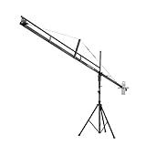 PROAIM Jib crane per fotocamera da 12 piedi con supporto per giunti cardanici, panoramica e inclinazione e testa fluida. Per videocamere DSLR fino a 8 kg / 17,6 libbre (P-12-JS)