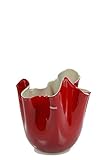 Venini Vaso Fazzoletto Rosso/Verde Mela 700.04