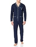 Navigare B2Y14280A Set di pigiama, Navy, L, Uomo