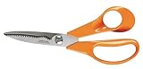 FISKARS Forbici da Cucina, Acciaio Inossidabile, Arancione, 1.7 x 8.5 x 18 cm, 1000819