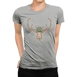 Deer Antlers - Maglietta da donna, grigio, L