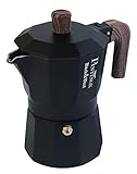 PINTINOX Caffettiera Moka Black&Wood 3 tazze