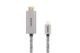 Sitecom CA-060 - Cavo da USB-C a HDMI, 2 m, uscita video e audio Ultra HD 4K, per iPad Pro/MacBook Air 2018, MacBook Pro,Dell XPS,Galaxy S10/S10+/S9/S8/Note 9,Huawei P30/P20/Mate 20 Pro