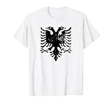 Albanian Flag Shirt Double Headed Eagle Albania Maglietta