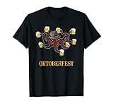 Oktoberfest Beer Stein Octopus per le celebrazioni di Ottobre Bier Maglietta