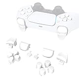 eXtremeRate Tasti Pulsanti Ricambio per ps5 Controller BDM-010/020,D-pad Trigger R1 L1 R2 L2 Grilletti Pulsante Share Option per ps5 Joystick con Cacciavite-Bianco