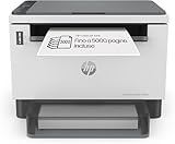 HP Laser Tank 1604w 381L0A, Stampante Monocromatica Multifunzione con Serbatoio Toner integrato a Ricarica Rapida, Stampa F/R Manuale, 22 ppm, Fino a 5000 Pagine, Scansione A4, Wi-Fi, USB, Bianca