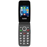 Qubo GSM Telefono Cellulare per Anziani,Flip Telefoni Cellulari Tasti Grandi,Volume alto,Funzione SOS,2.4",Contatti con Immagini,Chiamata Rapida,Cellulare anziani Nero