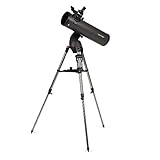 Celestron 31145 NexStar 130SLT Telescopio riflettore newtoniano computerizzato portatile con montatura a forcella a sgancio rapido, vassoio accessori e software "Starry Night" Special Edition, grigio