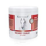 Kräuterhof Balsamo per cavalli riscaldante, extra forte, gel massaggiante - Rimedio naturale per il sollievo muscolare (1x500ML)