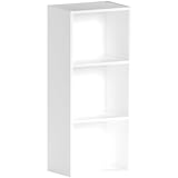 Vida Designs Oxford Cube Libreria, Legno, Bianco, 3 Ripiani