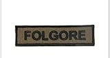 GS1 Patch Toppa Ricamata con Velcro Folgore da Uniforme Verde OD Art.F-T1