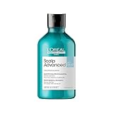 L Oréal Professionnel Paris Shampoo Antiforfora, Purificante e Seboregolatore, Per Cuoio Capelluto Soggetto a Forfora, Con Piroctone Olamina, Scalp Advanced, 300 ml