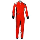 Sparco 002342RSNR3L Thunder Tuta da Kart Professionale, L, Rosso/Bla