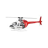 RC elicottero militare per adulti, Bell-206-V2 470-Class RC elicottero modello 2.4G RC 6CH aereo elettrico (versione RTF)