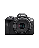 Canon EOS R100 + 18-45mm IS STM - Fotocamera Digitale Compatta Mirrorless 4K - 24,1 MP - Dual Pixel CMOS AF, DIGIC 8 - Scatto a 6,5fps - Macchina Fotografica Wifi e Bluetooth, GPS, Rilevamento Volto