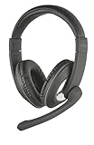 Trust Reno Cuffie Over-Ear con Controllo Volume Integrato e Microfono Regolabile, Nero