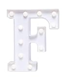 Parole, Lettere dell  Alfabeto e Numeri Luminosi LED - Luci Decorative Per Interni - Luci Luminose Notturne Calde (F)