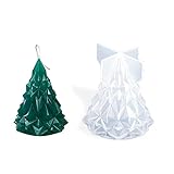 Stampo in Resina Epossidica per Albero di Natale, 2 Pezzi Supporto per Luce Notturna Stampo per Colata in Silicone Stampo in Resina siliconica Fai da te Ornamento di Natale Regalo Stampo per Candela