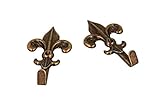 Mobila RS01944 - Ganci per quadri modello GIGLIO, 19 x 32 mm, finitura bronzata, 5 pezzi