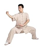 JTKDL Abbigliamento Tai Chi Uniforme Uomo Donna Abbigliamento Tai Chi Accogliente Abbigliamento Wing Chun Abiti Shaolin Kungfu Abbigliamento da Allenamento Abbigliamento per Spettacoli di Gruppo,C-XL