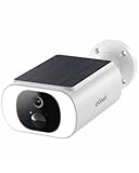 ieGeek Telecamera Wifi Esterna Senza Fili, 6W Pannello Solare Incorporato, 3MP Videocamera Sorveglianza Esterna con Batteria, Rilevamento Smart PIR, Visione Notte Colori, Compatibilità Alexa, 2,4Ghz