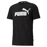 Puma Ess Logo Tee Maglietta, Black, XXL Uomo