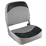 Wise 8wd734pls Series Standard Low Back Seat, Sedile per Barca con Schienale Basso Unisex-Adulto, Grigio/Carbone