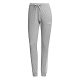 Adidas, Women S Jogging Suit Adidas 3-Stripes Essentials, Pantaloni, Heather/Bianco Grigio Medio, S, Donna