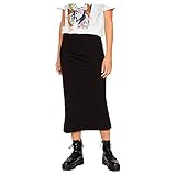 PIECES PCKYLIE MW Midi Skirt Noos Gonna, Nero, M Donna