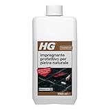 HG Impregnante Pavimenti per Pietra Naturale, Dona un Rivestimento Protettivo Incolore a Marmo, Pietra Calcarea, Arenaria e Granito e Respinge Sporco, Grasso e Olio, 1 L (506100108)